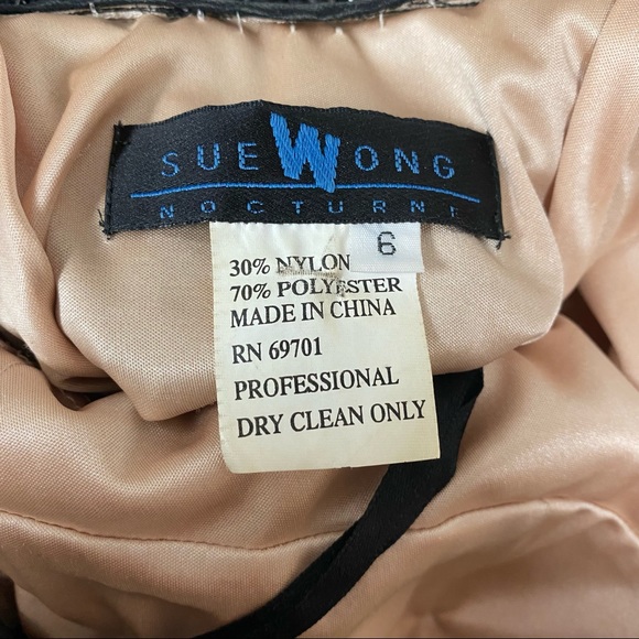 Sue Wong beaded cocktail prom dress - Picture 2 of 6